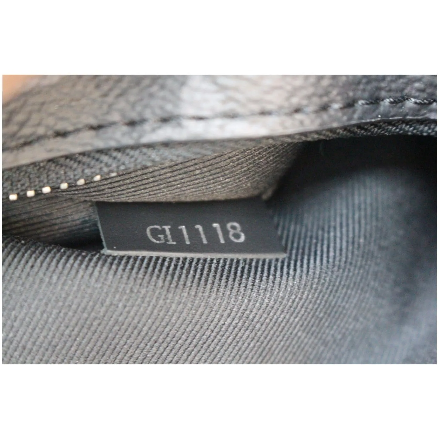 LOUIS VUITTON Pochette Monogram Eclipse Wristlet Black
