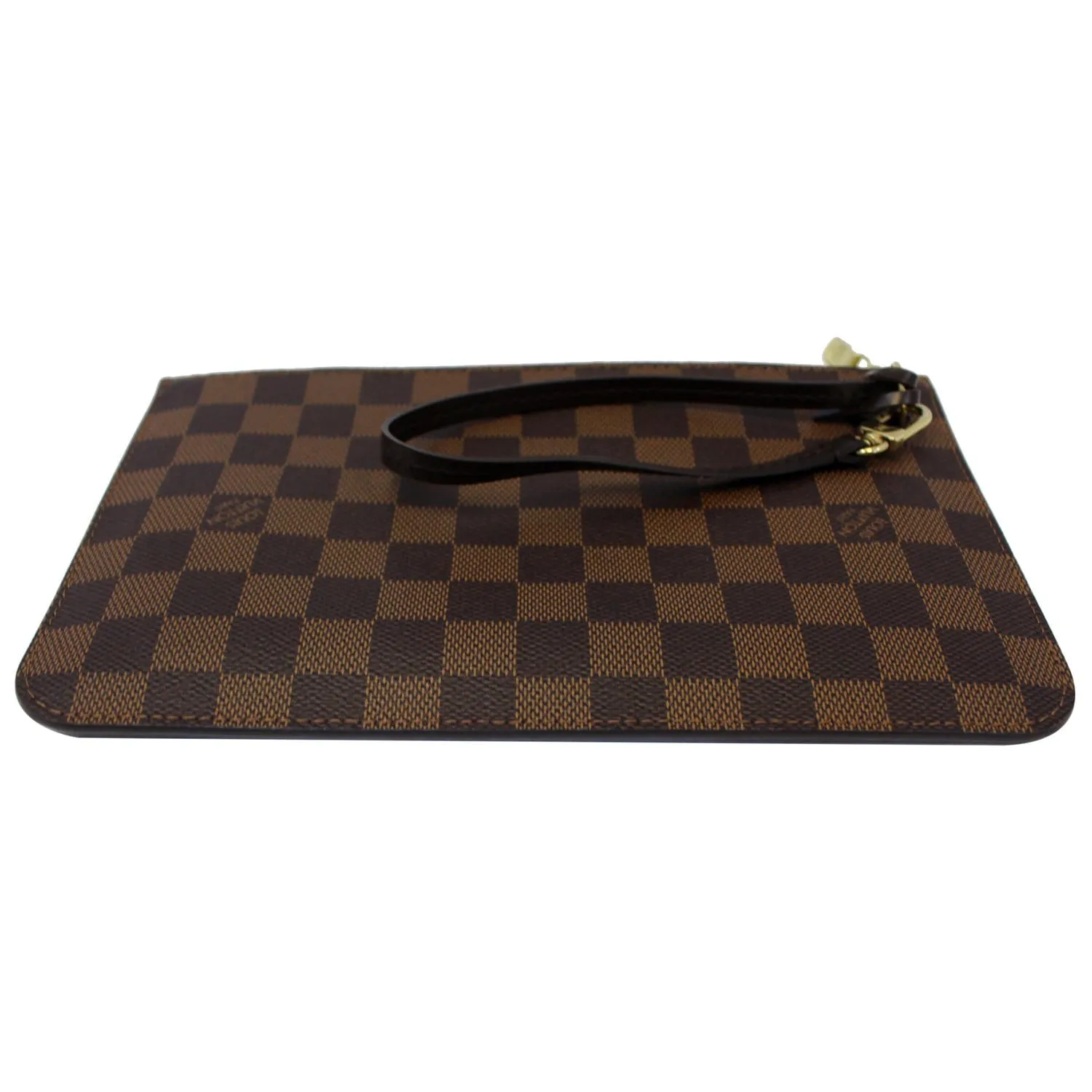 LOUIS VUITTON Pochette Wristlet Pouch Damier Ebene Neverfull MM/GM Brown