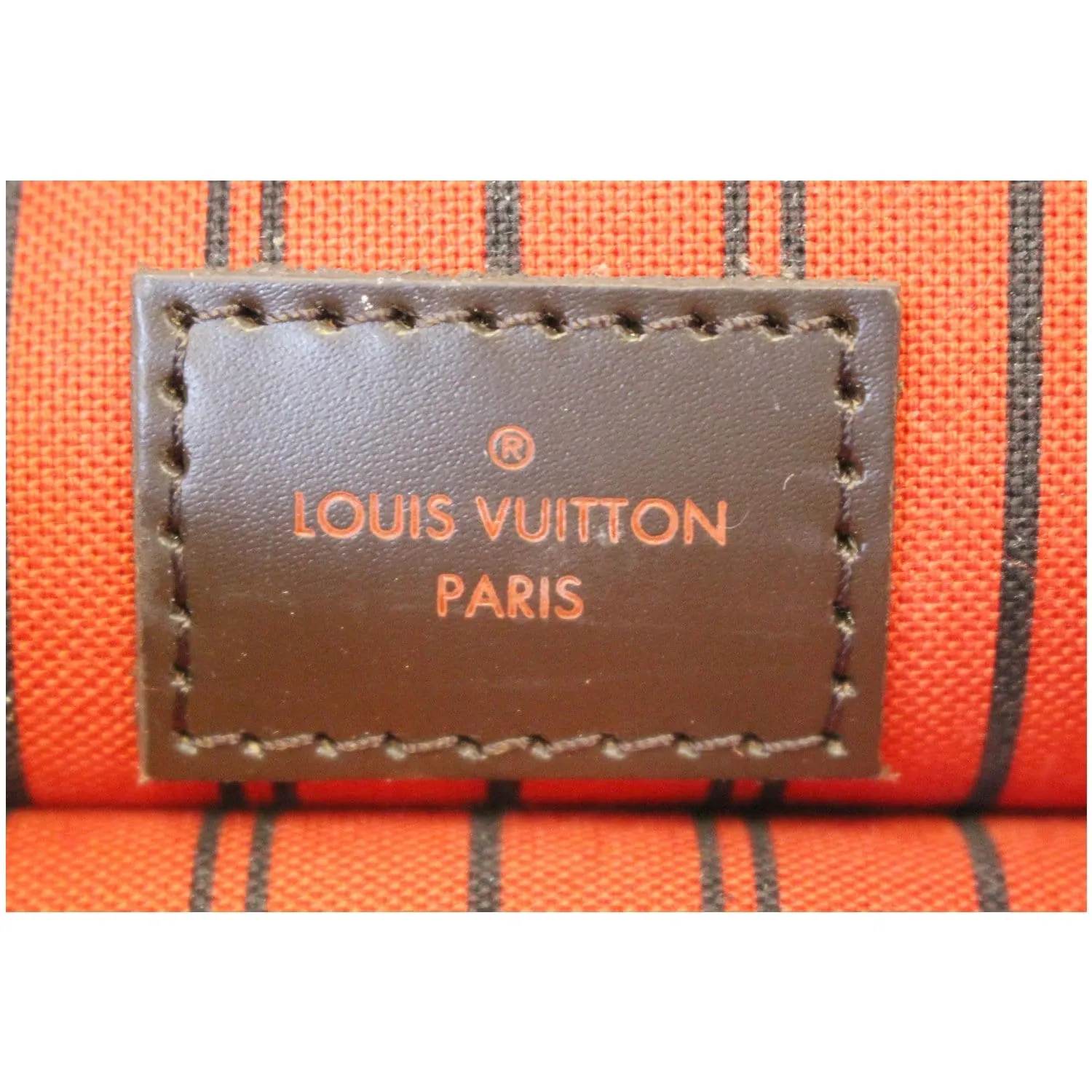 LOUIS VUITTON Pochette Wristlet Pouch Damier Ebene Neverfull MM/GM Brown