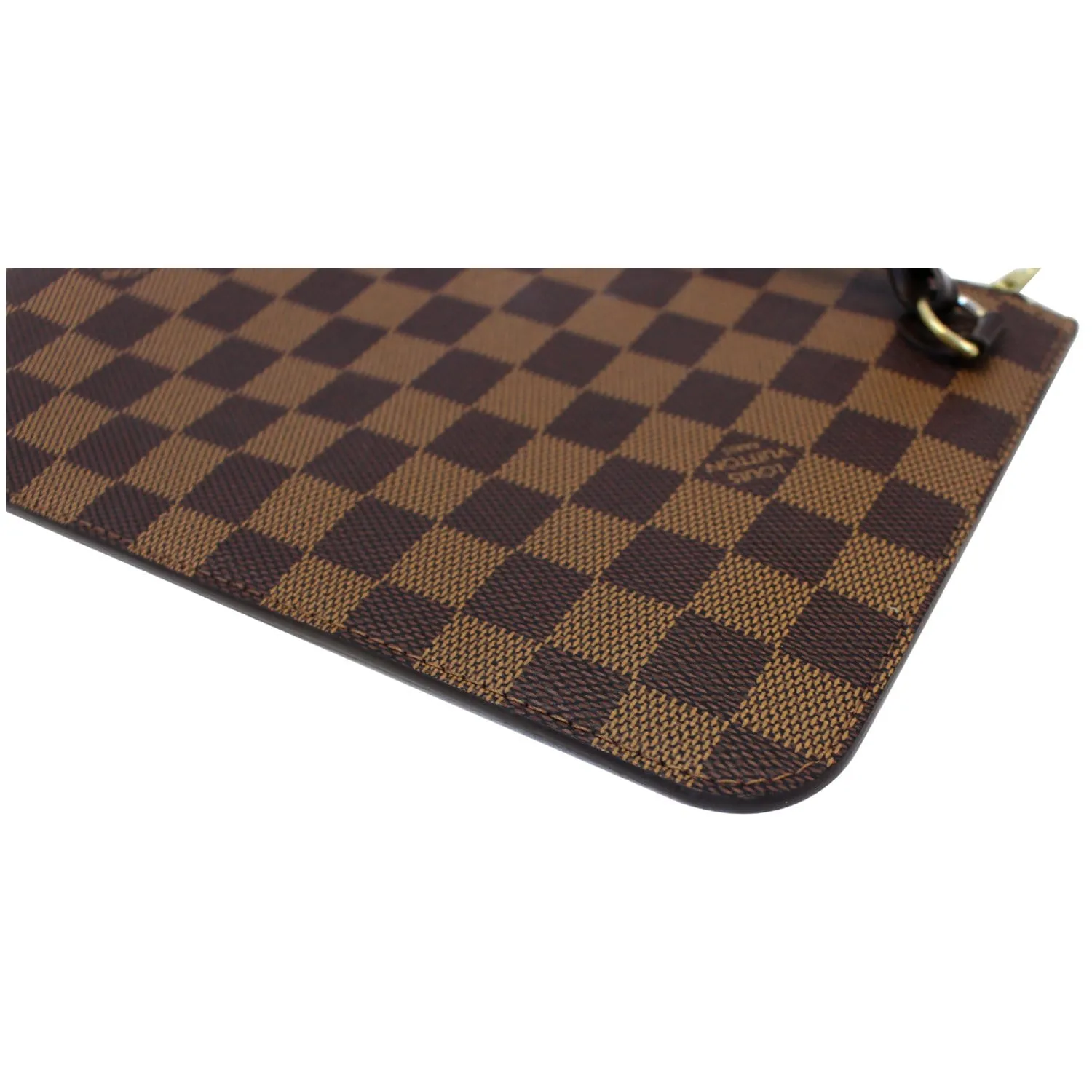 LOUIS VUITTON Pochette Wristlet Pouch Neverfull MM Damier Ebene