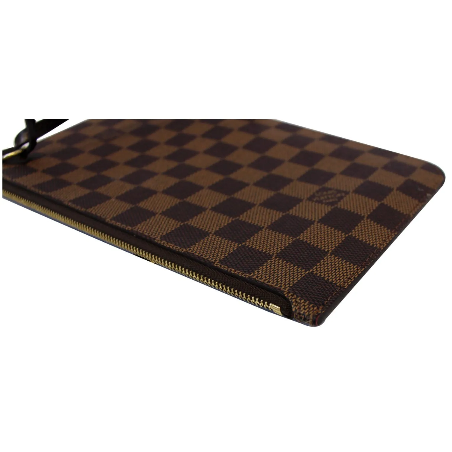 LOUIS VUITTON Pochette Wristlet Pouch Neverfull MM Damier Ebene