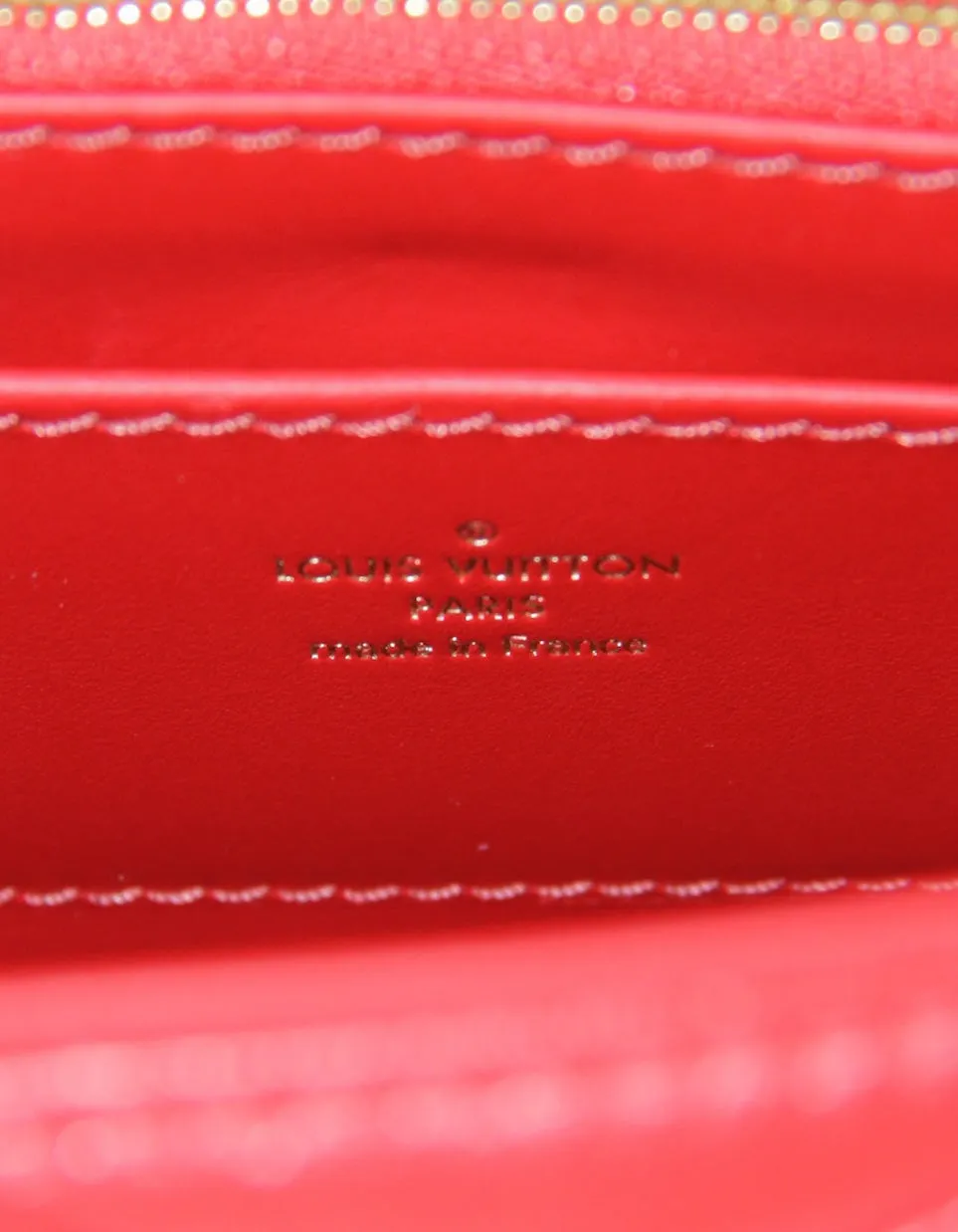Louis Vuitton Red Malletage Top Handle GO-14 MM
