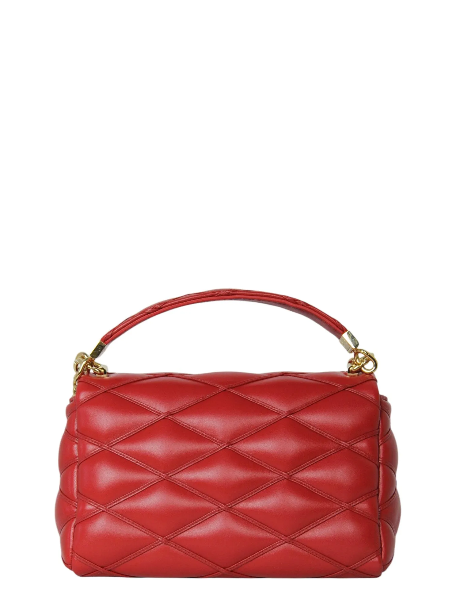 Louis Vuitton Red Malletage Top Handle GO-14 MM