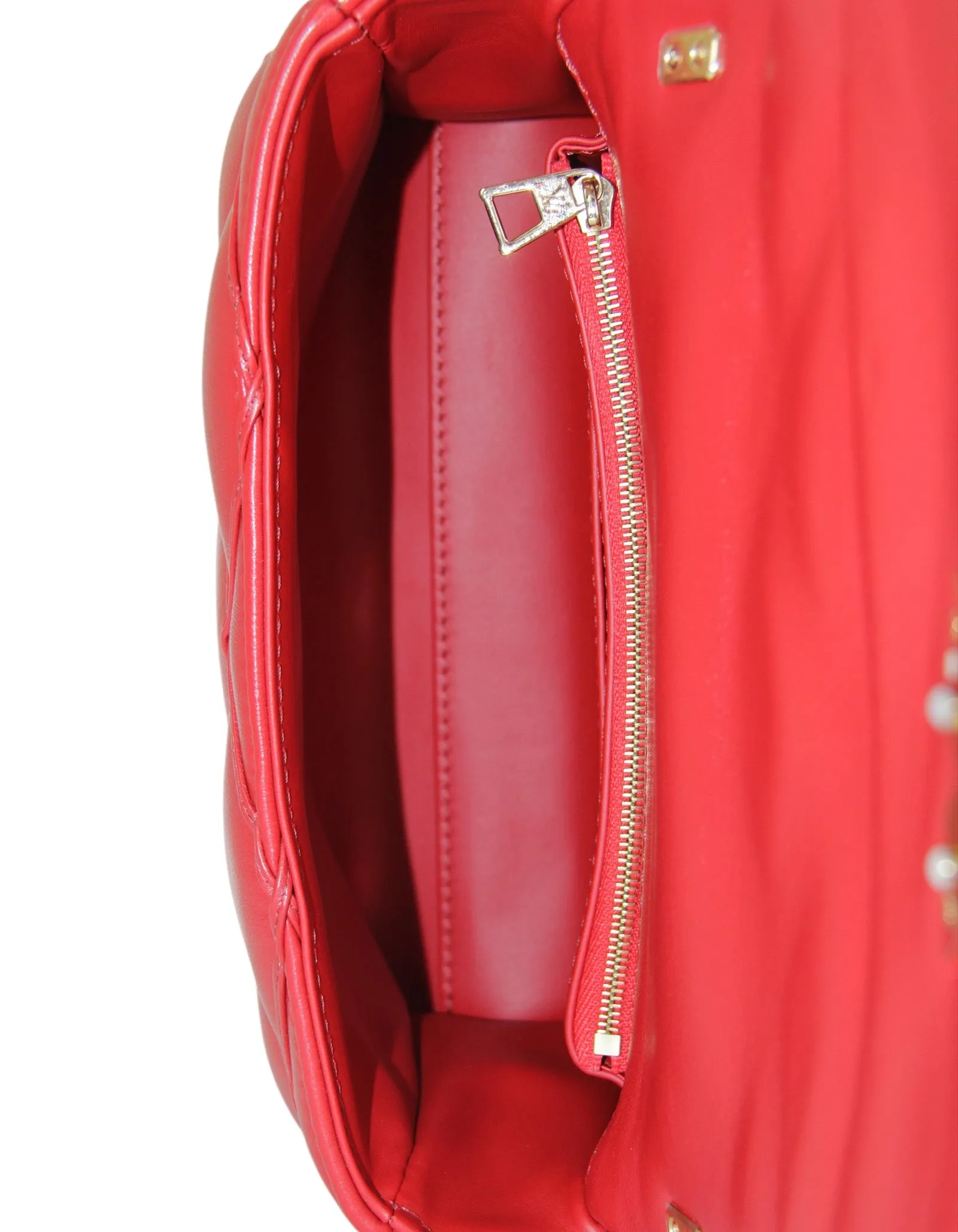 Louis Vuitton Red Malletage Top Handle GO-14 MM