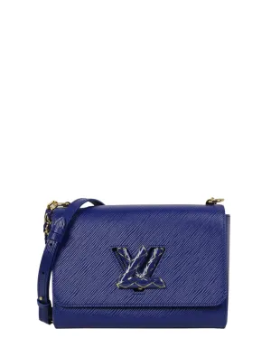 Louis Vuitton Small Blue Epi Leather Enamel LV Twist MM
