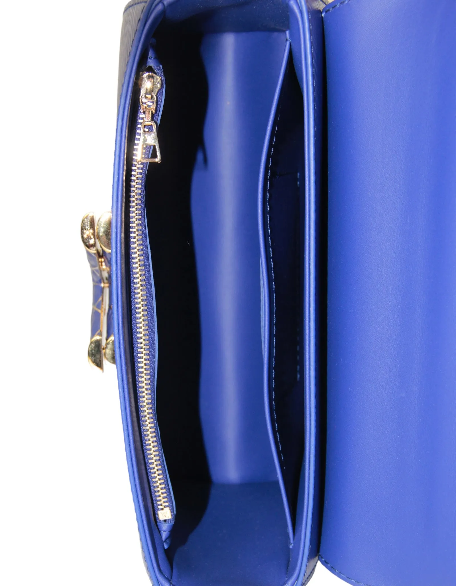 Louis Vuitton Small Blue Epi Leather Enamel LV Twist MM