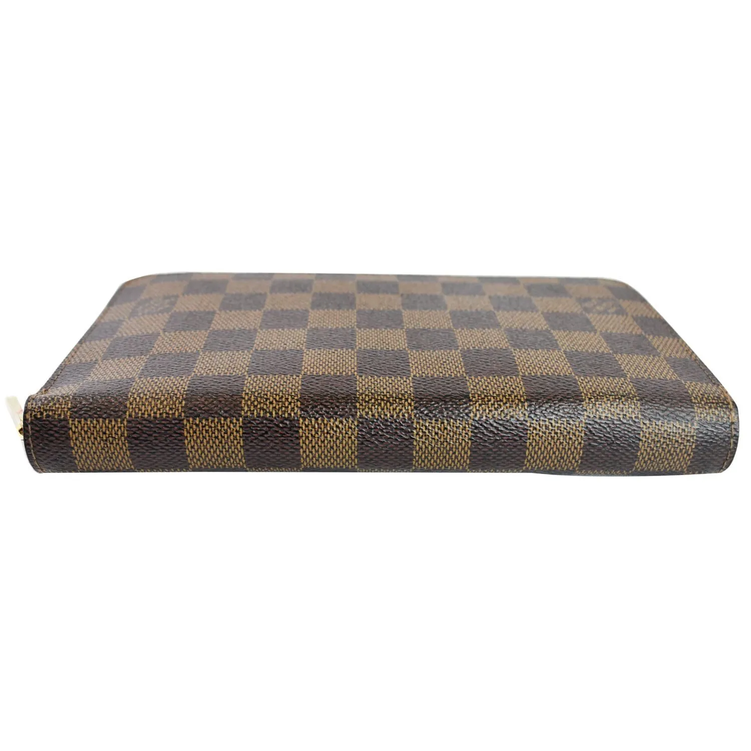 LOUIS VUITTON Zippy Damier Ebene Organizer Wallet Brown