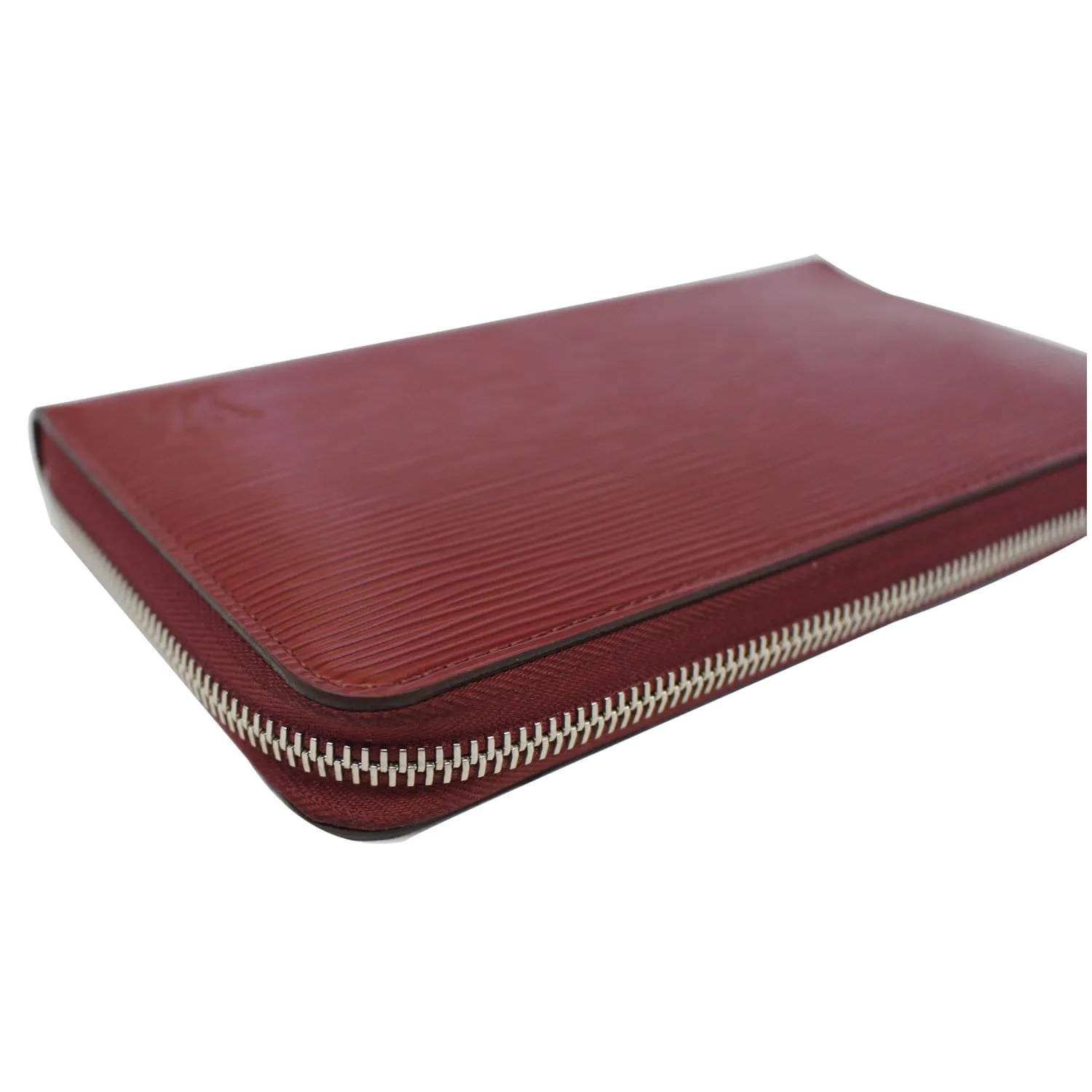 LOUIS VUITTON Zippy Organizer Epi Leather Wallet Red