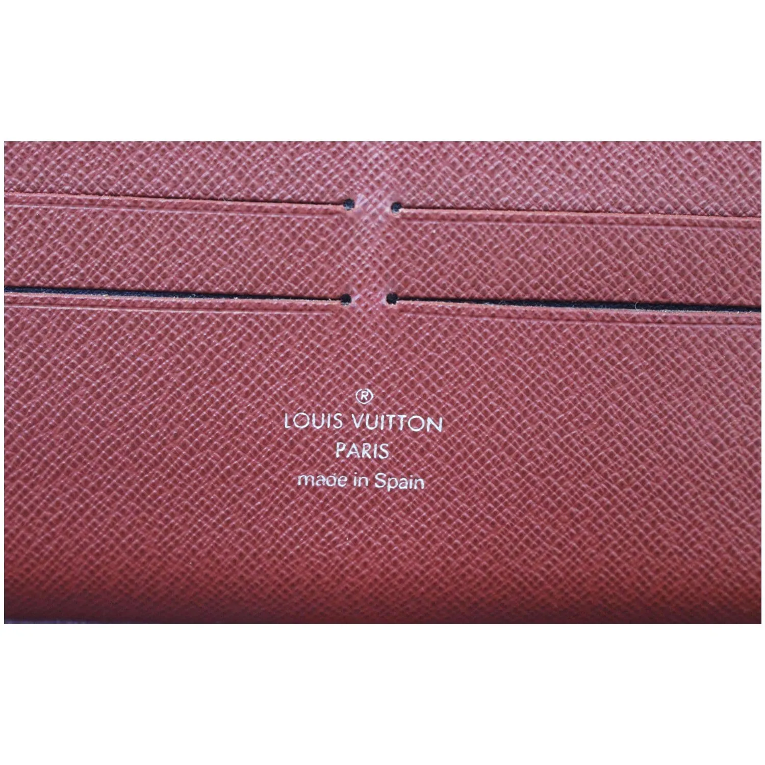 LOUIS VUITTON Zippy Organizer Epi Leather Wallet Red