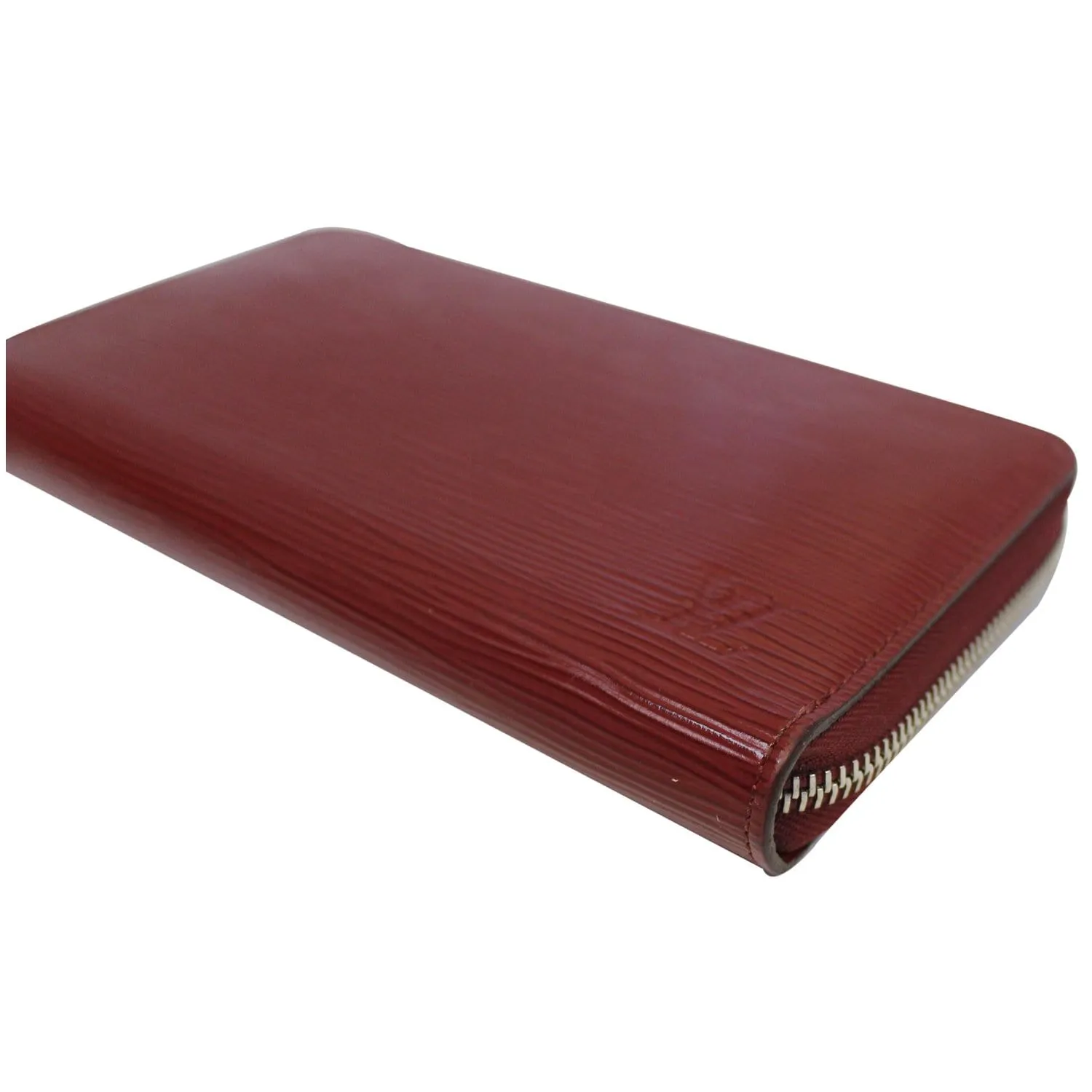 LOUIS VUITTON Zippy Organizer Epi Leather Wallet Red