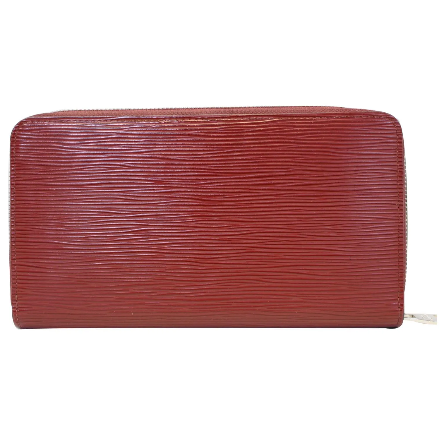 LOUIS VUITTON Zippy Organizer Epi Leather Wallet Red