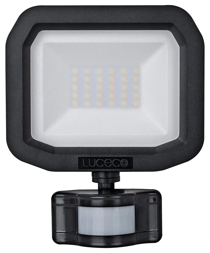 Luceco Smart LSMFSP20B150 20W 2400lm IP65 LED PIR Floodlight Black