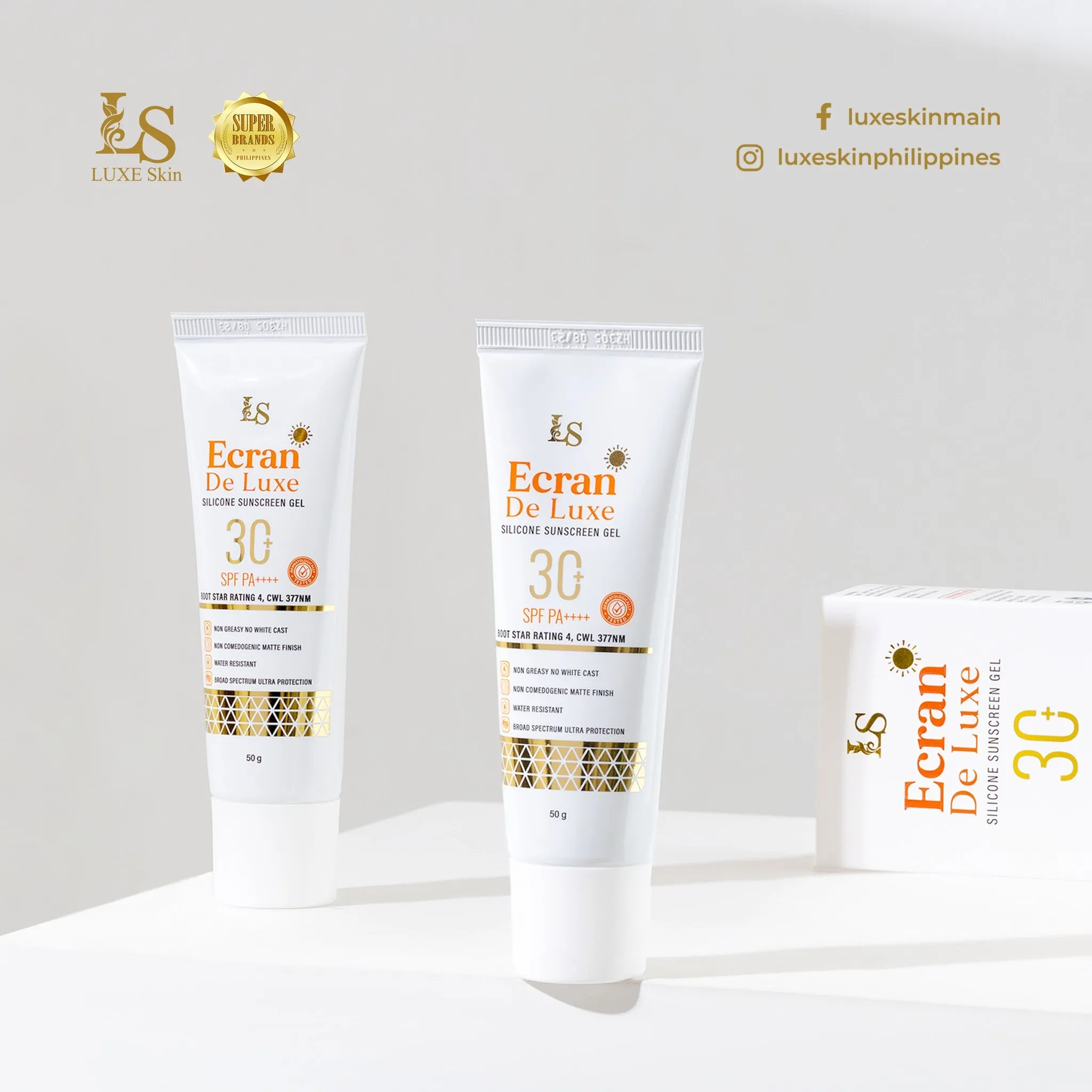 Luxe Skin Ecran De Luxe Sunscreen Gel