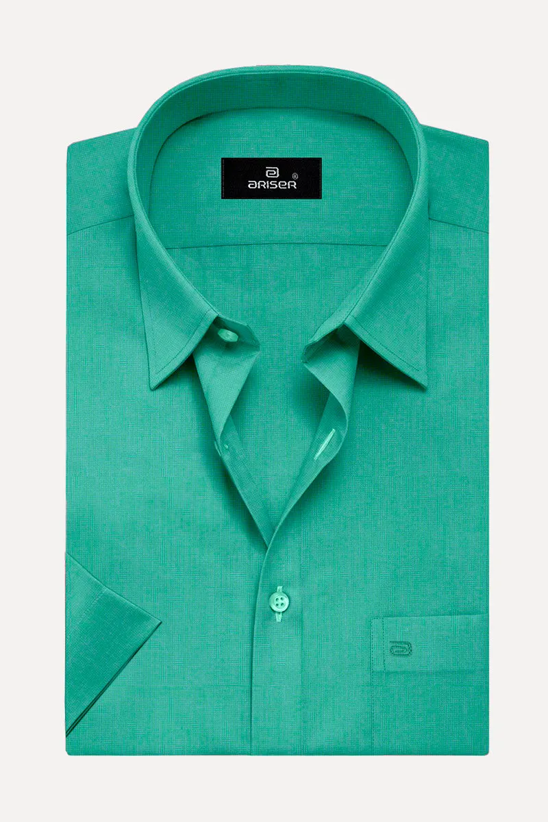 Luxor - Aqua Green Formal Shirts for Men | Ariser