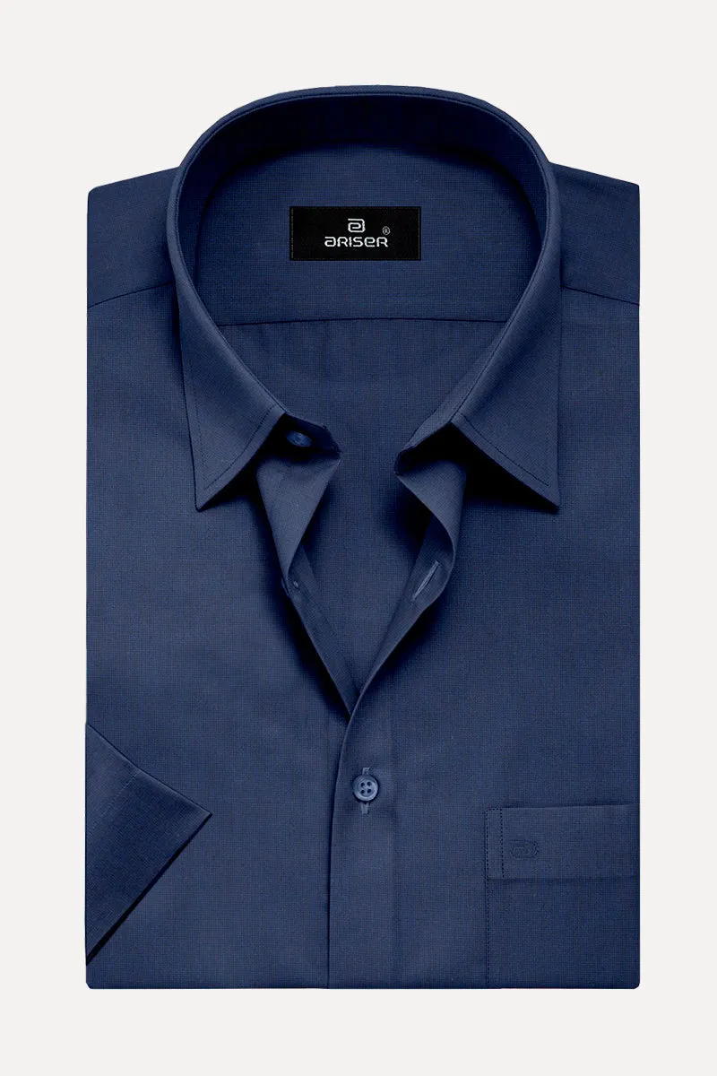 Luxor - Navy Blue Formal Shirts for Men | Ariser