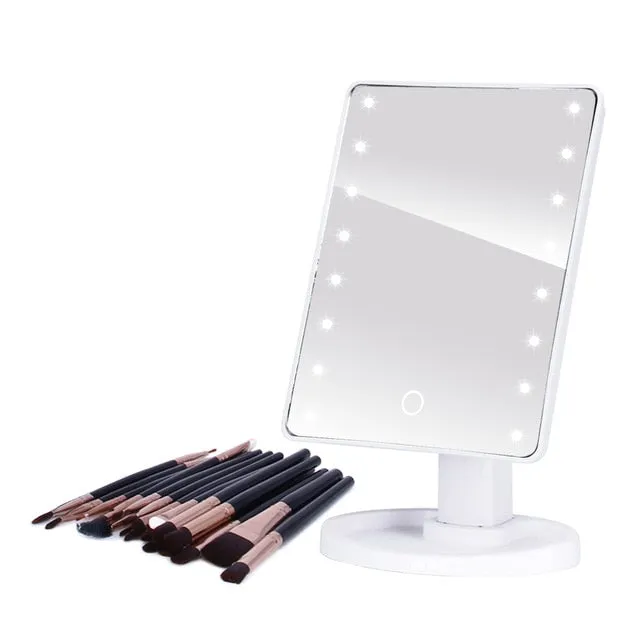Makeup Mirrors With Adjustable LED Light 16/22 Touch Screen For Beauty Makeup