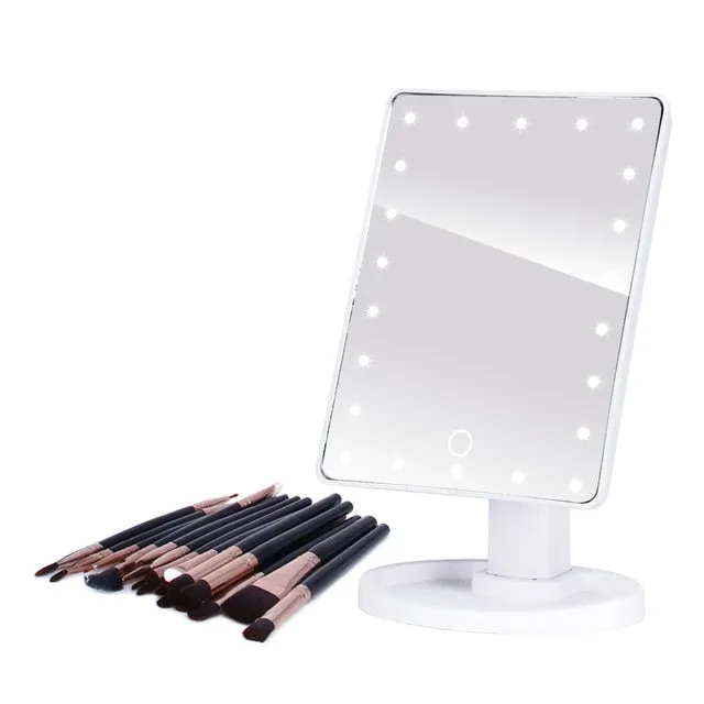 Makeup Mirrors With Adjustable LED Light 16/22 Touch Screen For Beauty Makeup