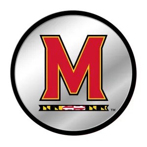 Maryland Terrapins: Modern Disc Mirrored Wall Sign