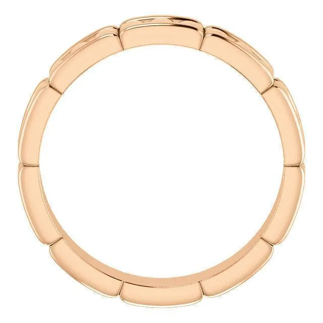 Matthew Patterned Wedding Band