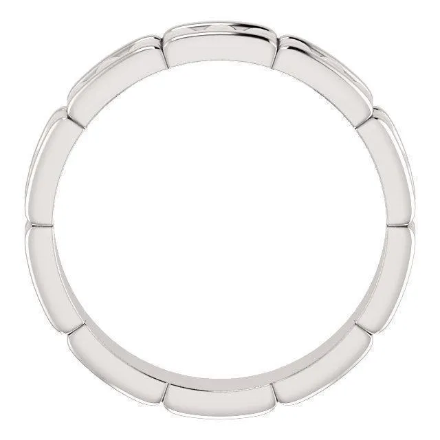Matthew Patterned Wedding Band