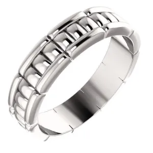 Matthew Patterned Wedding Band