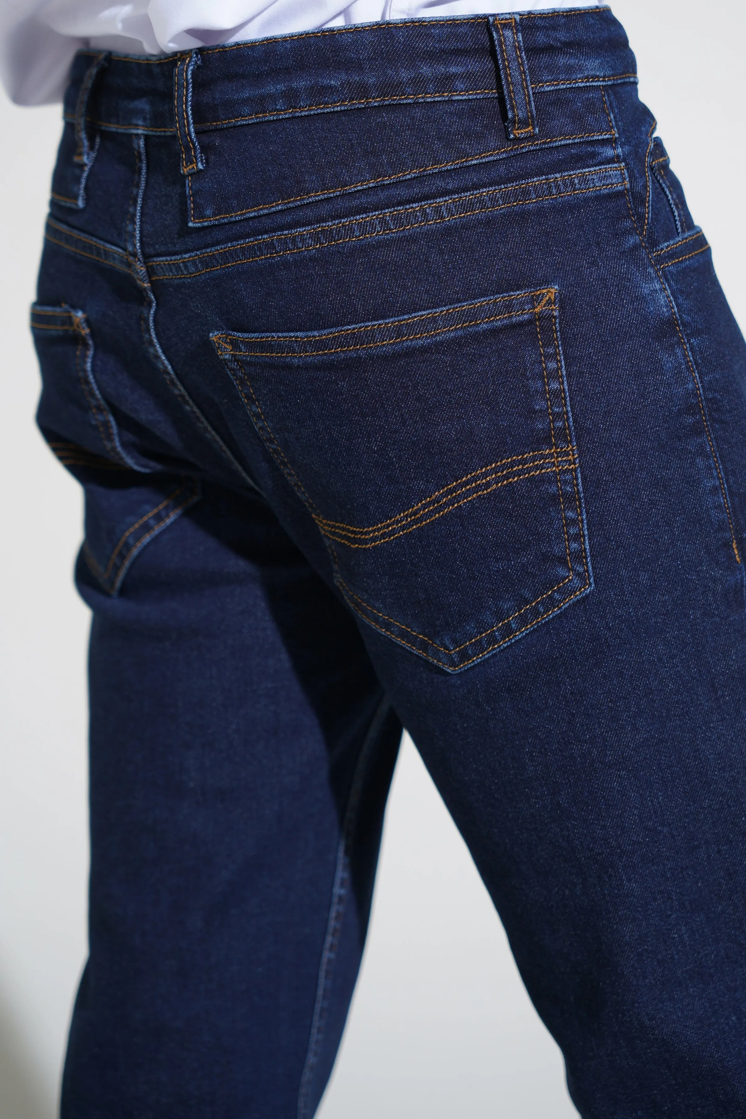 Men's Dark Blue Smart Fit Jeans