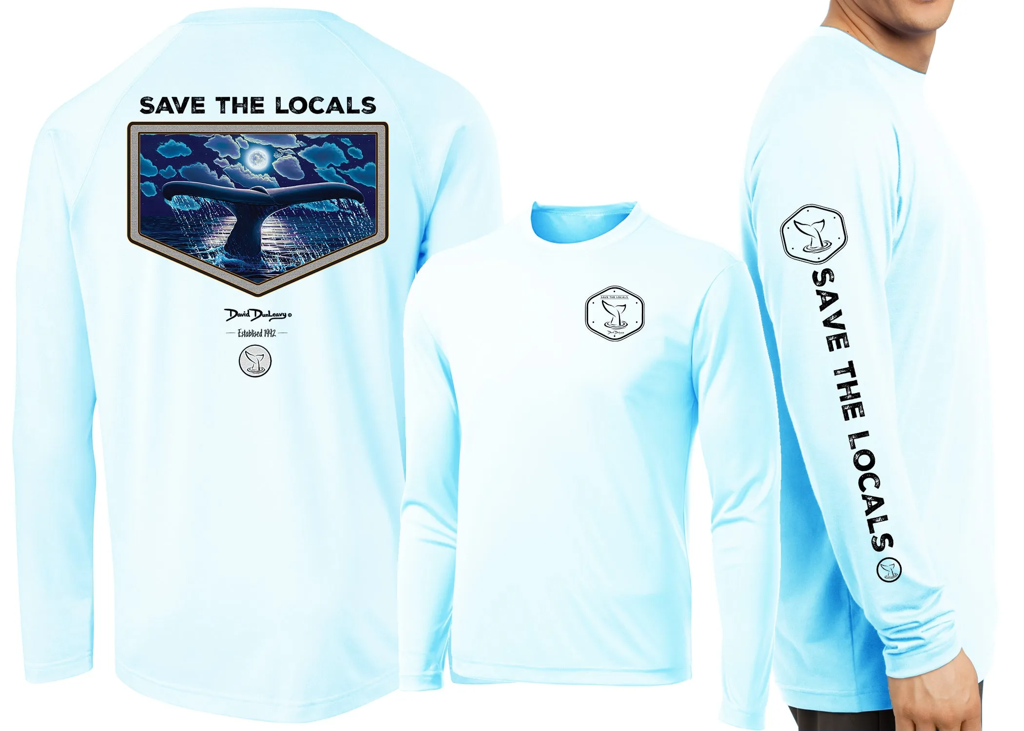 Men’s Performance Save The Locals Whale Tail Long Sleeve
