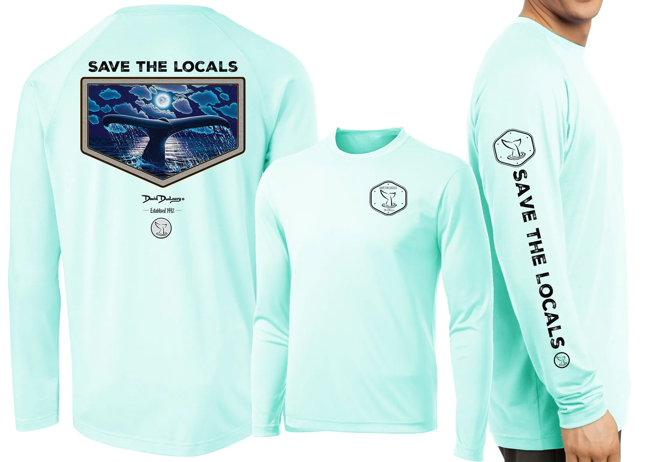 Men’s Performance Save The Locals Whale Tail Long Sleeve