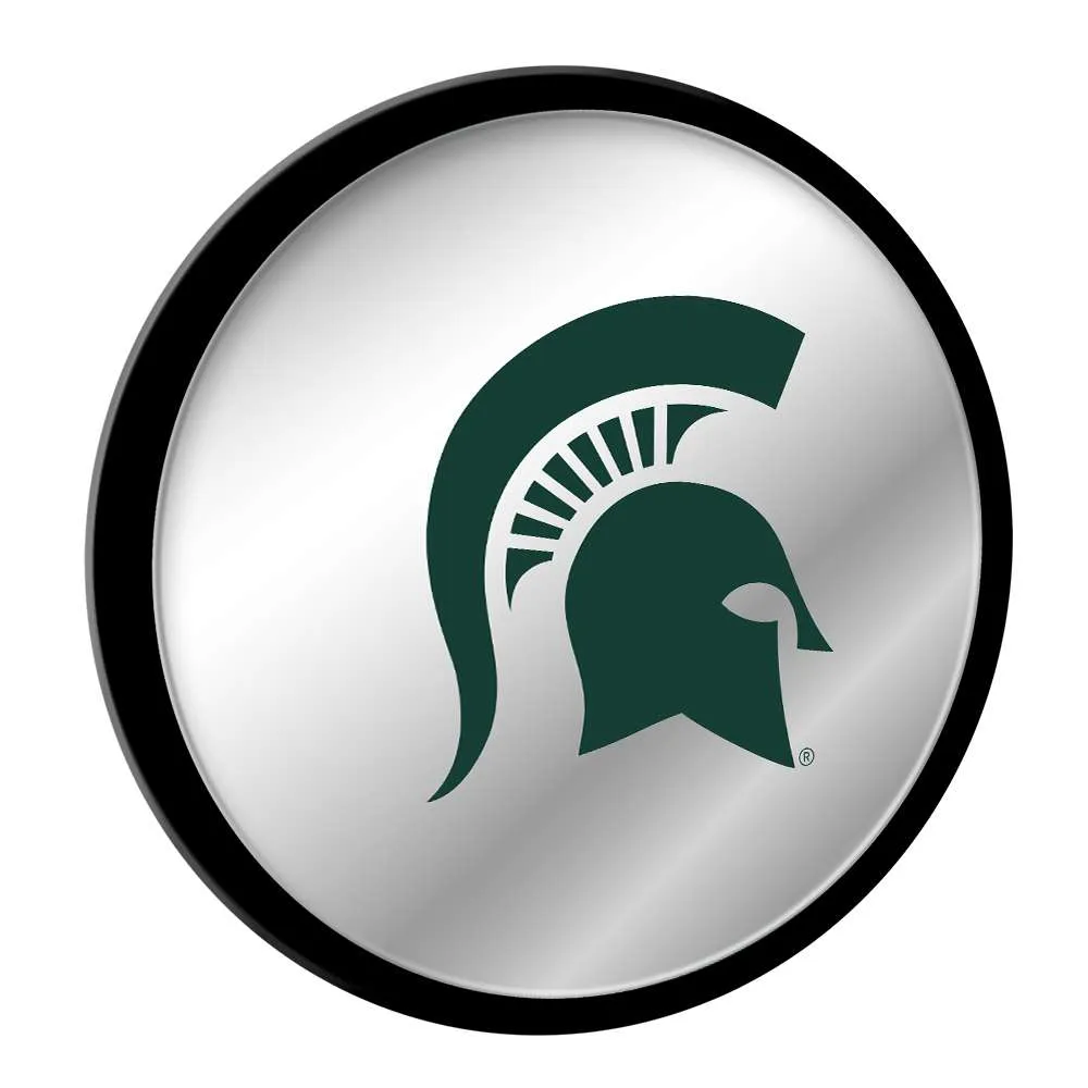 Michigan State Spartans: Helmet - Modern Disc Mirrored Wall Sign