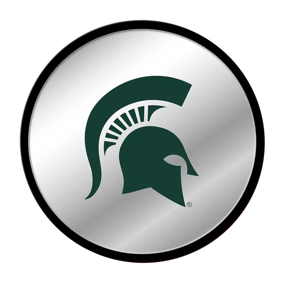 Michigan State Spartans: Helmet - Modern Disc Mirrored Wall Sign