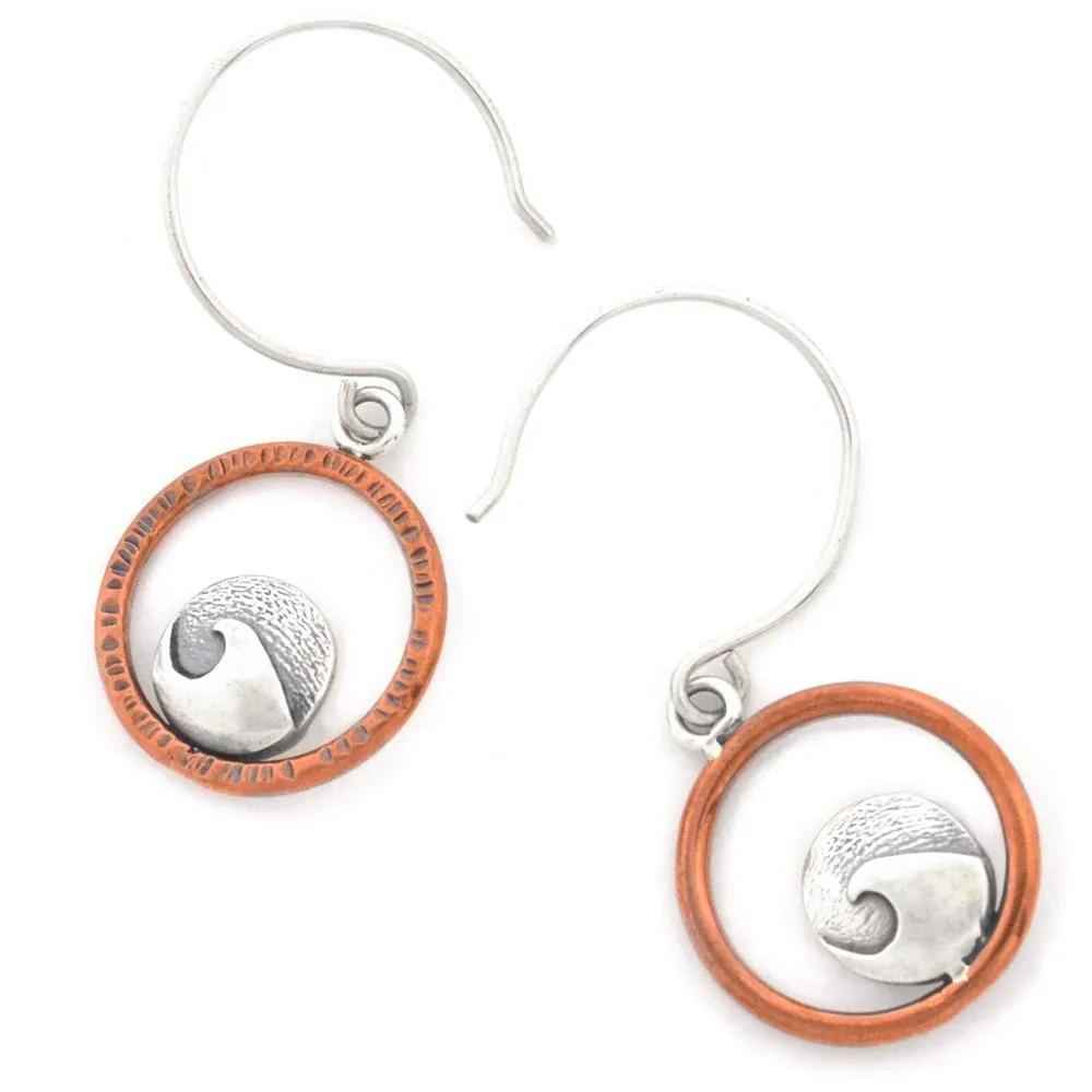Mini Cresting Wave Hoop Earrings