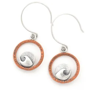 Mini Cresting Wave Hoop Earrings