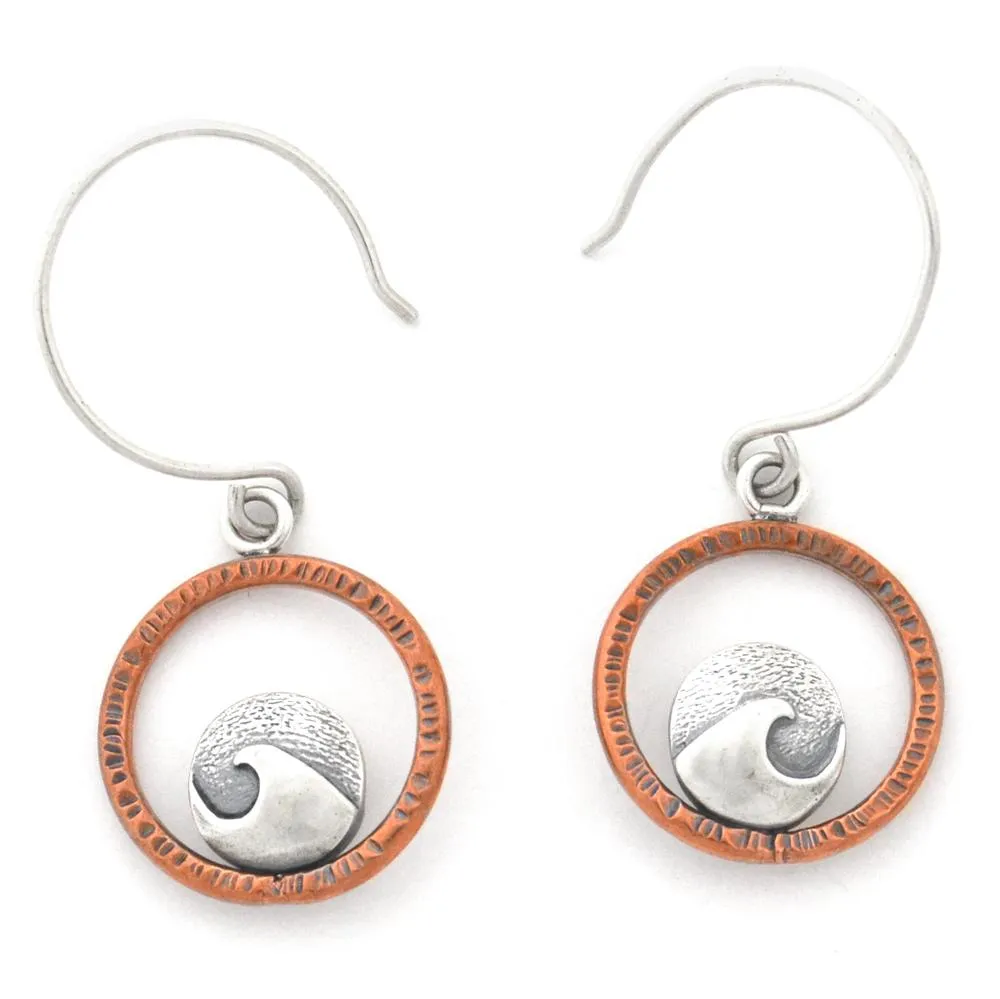 Mini Cresting Wave Hoop Earrings