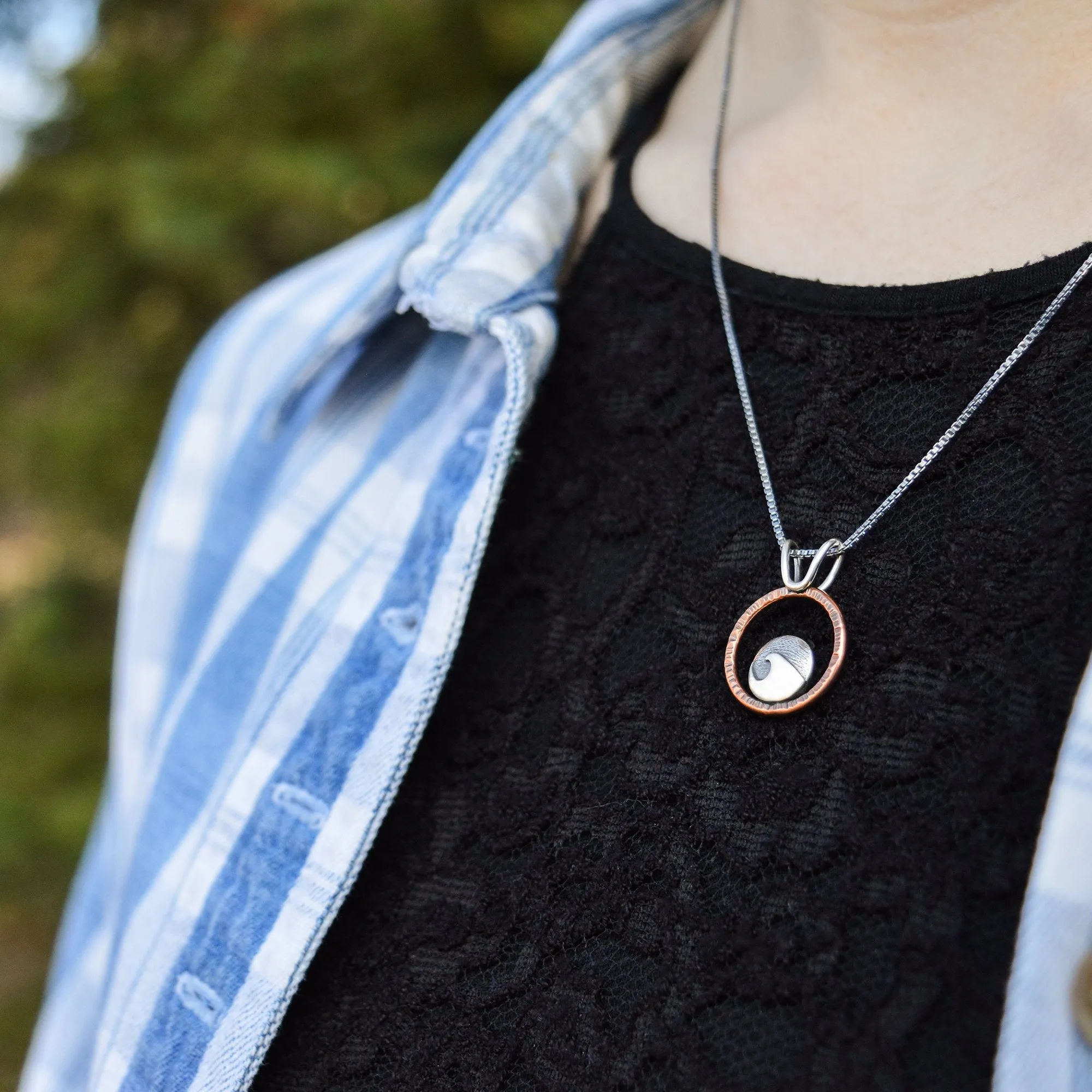 Mini Cresting Wave Pendant