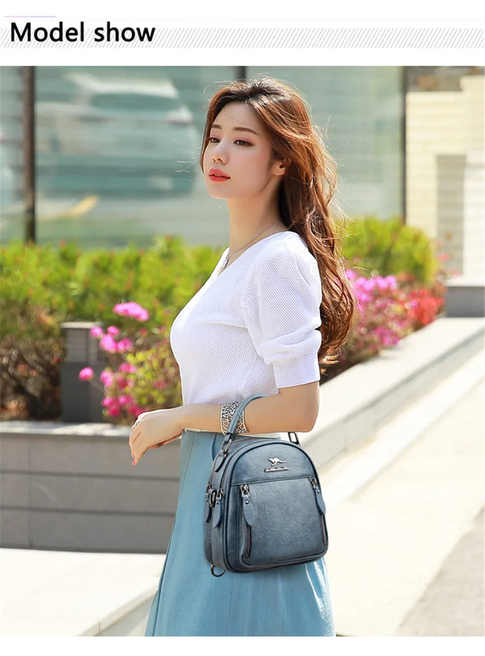 Mini Leather Backpack For Women