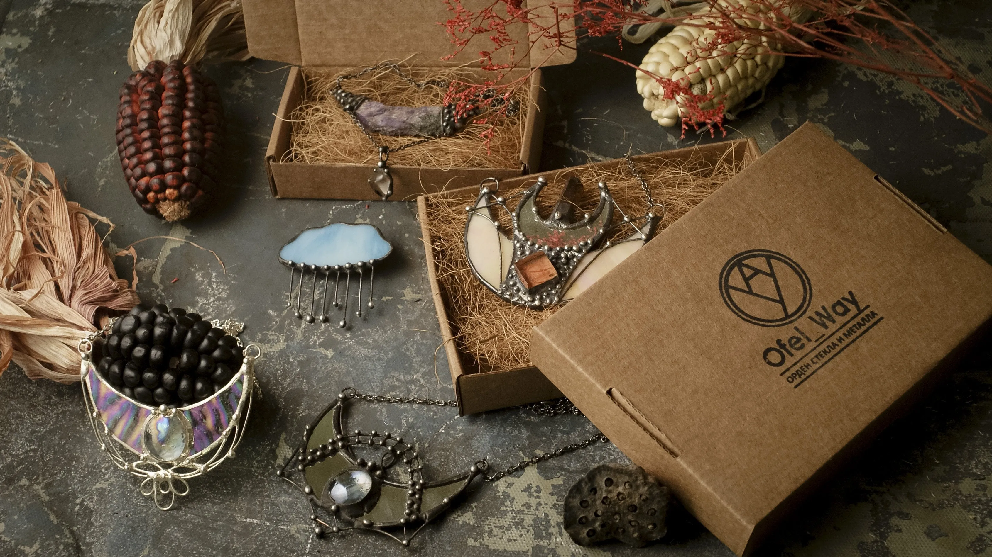 Mirror Crescent Moon Earrings