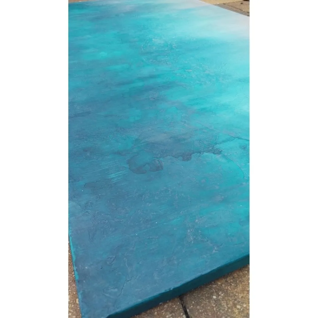 Morning Walk | 24" x 48" Abstract Coastal Painting