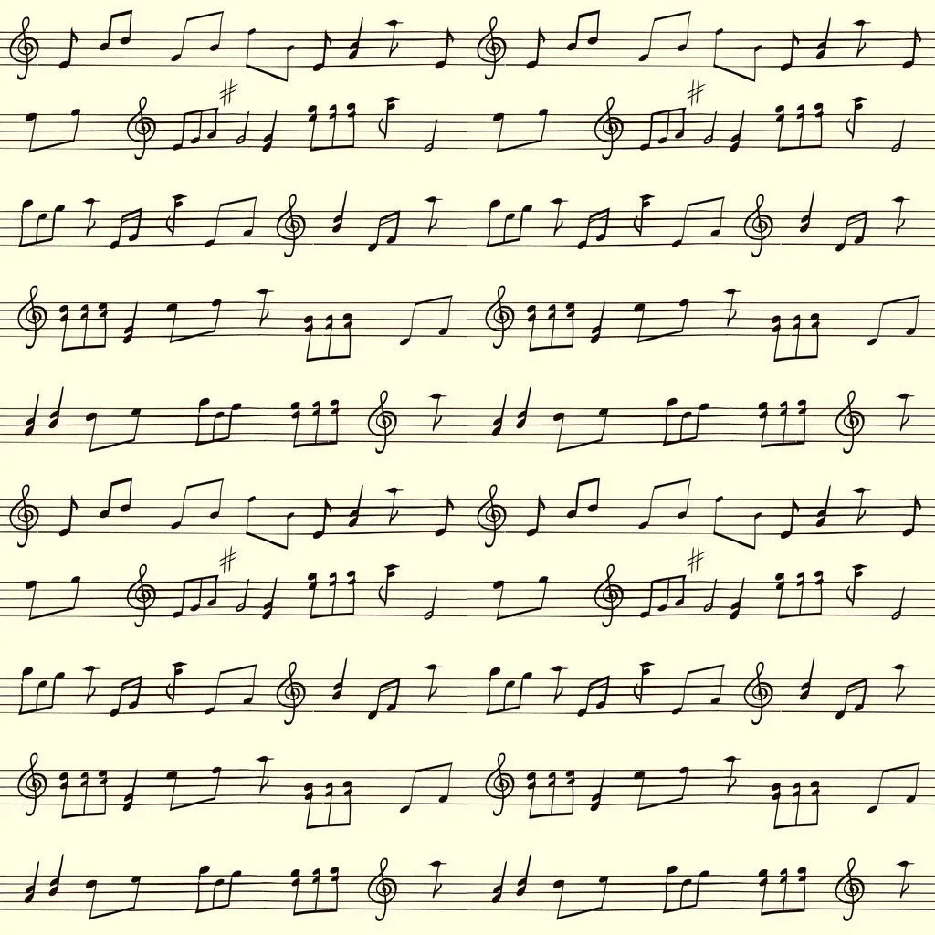 Music Adhesive Vinyl Sheet
