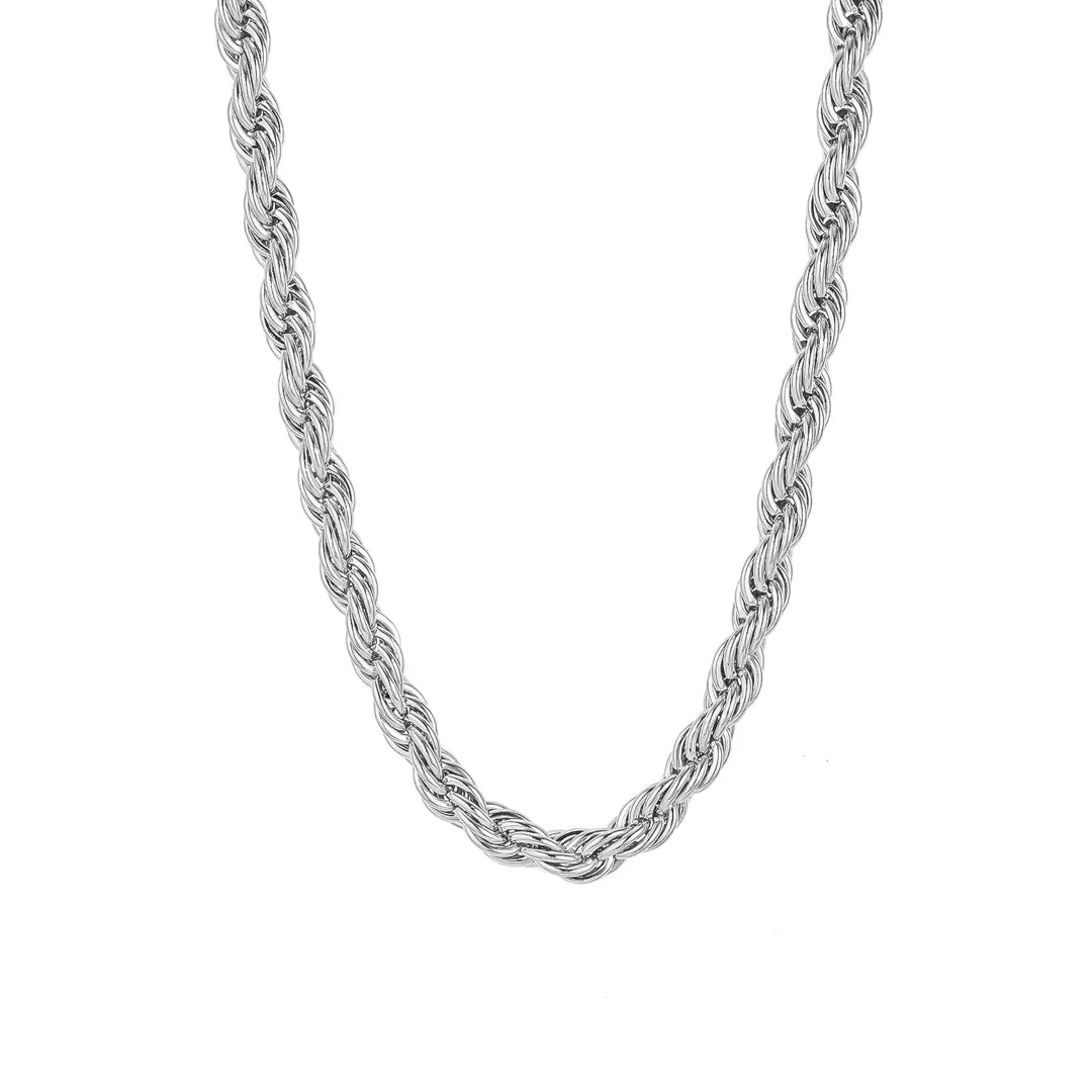 NAOMI ROPE NECKLACE - SILVER