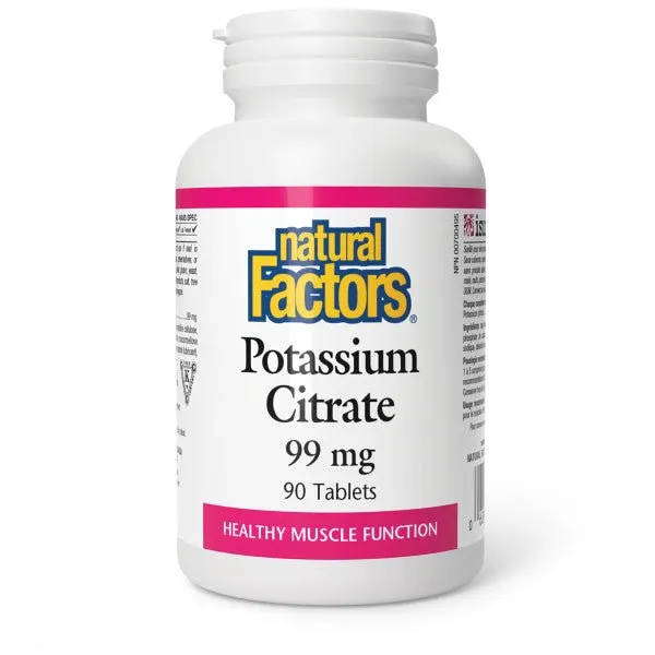 Natural Factors Potassium Citrate 99mg 90 Tablets