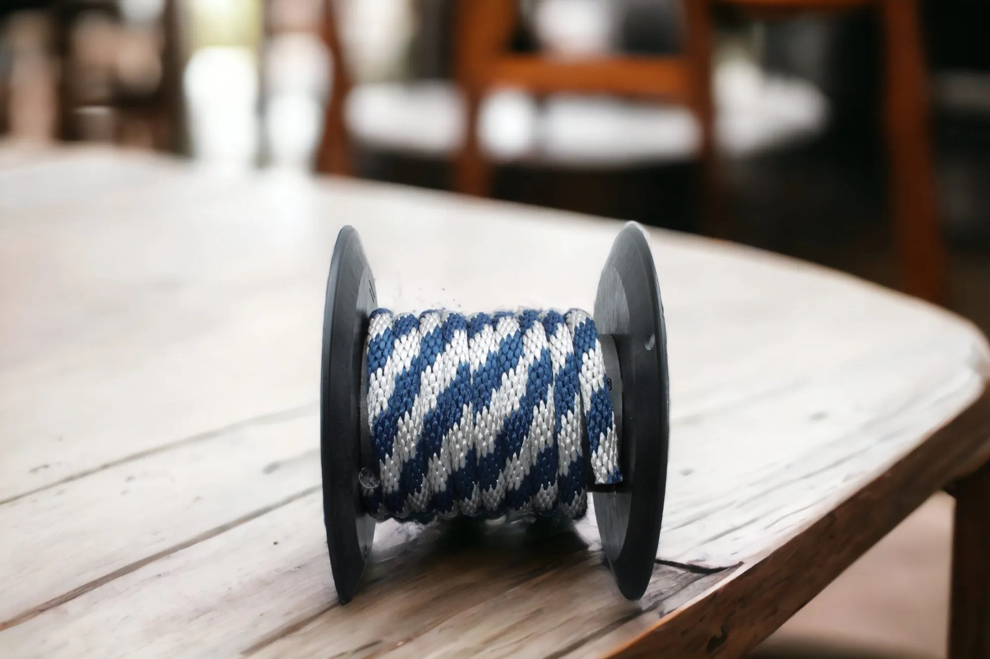 Navy and Silver Solid Braided Multifilament Polypropylene Rope