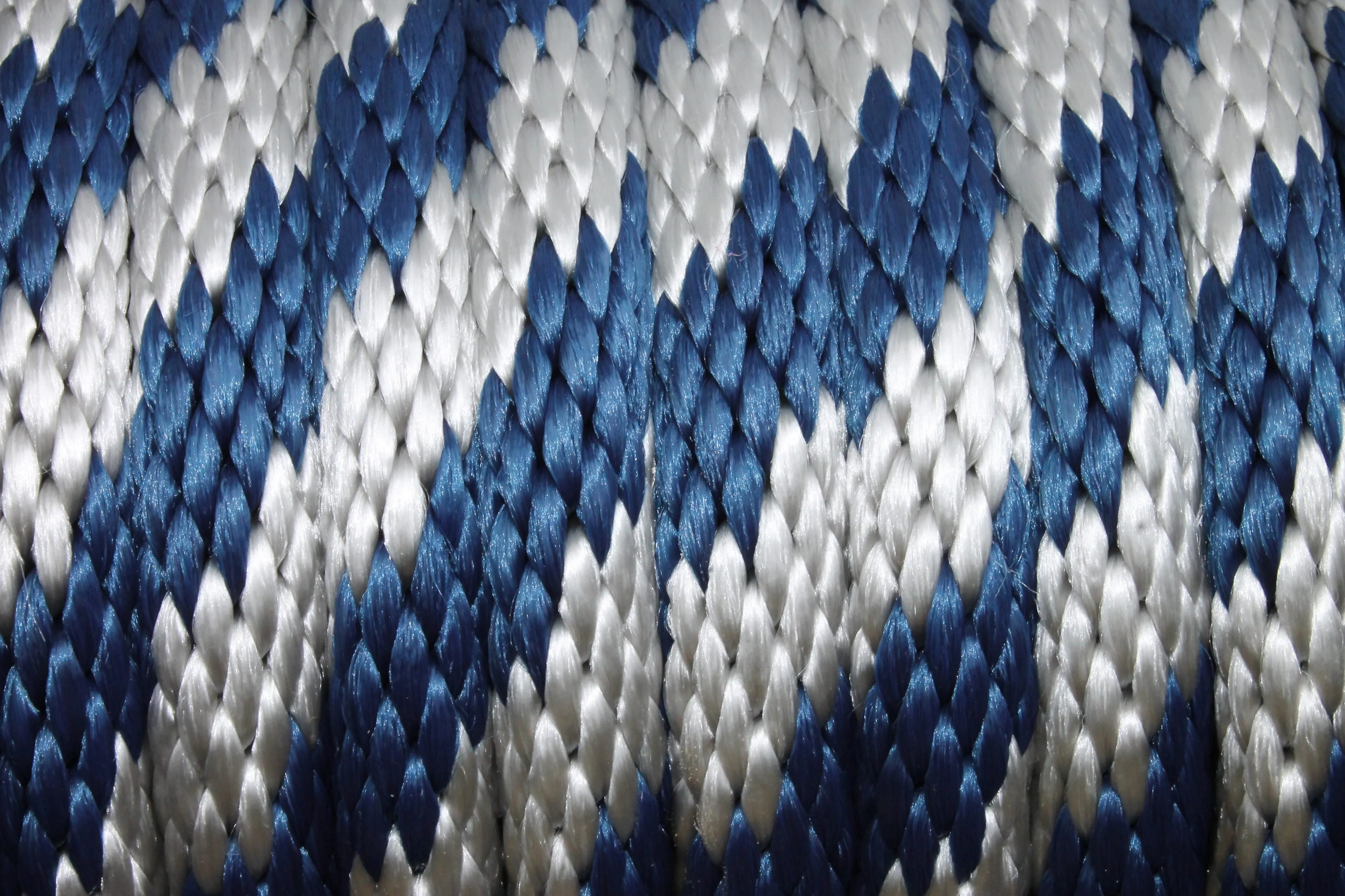 Navy and Silver Solid Braided Multifilament Polypropylene Rope