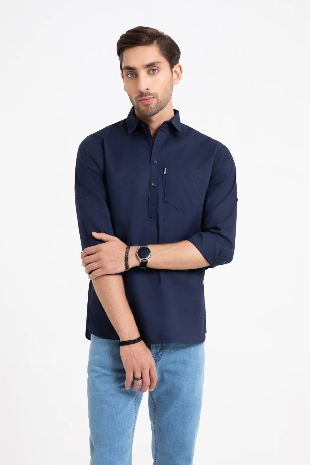 Navy Casual Shirt