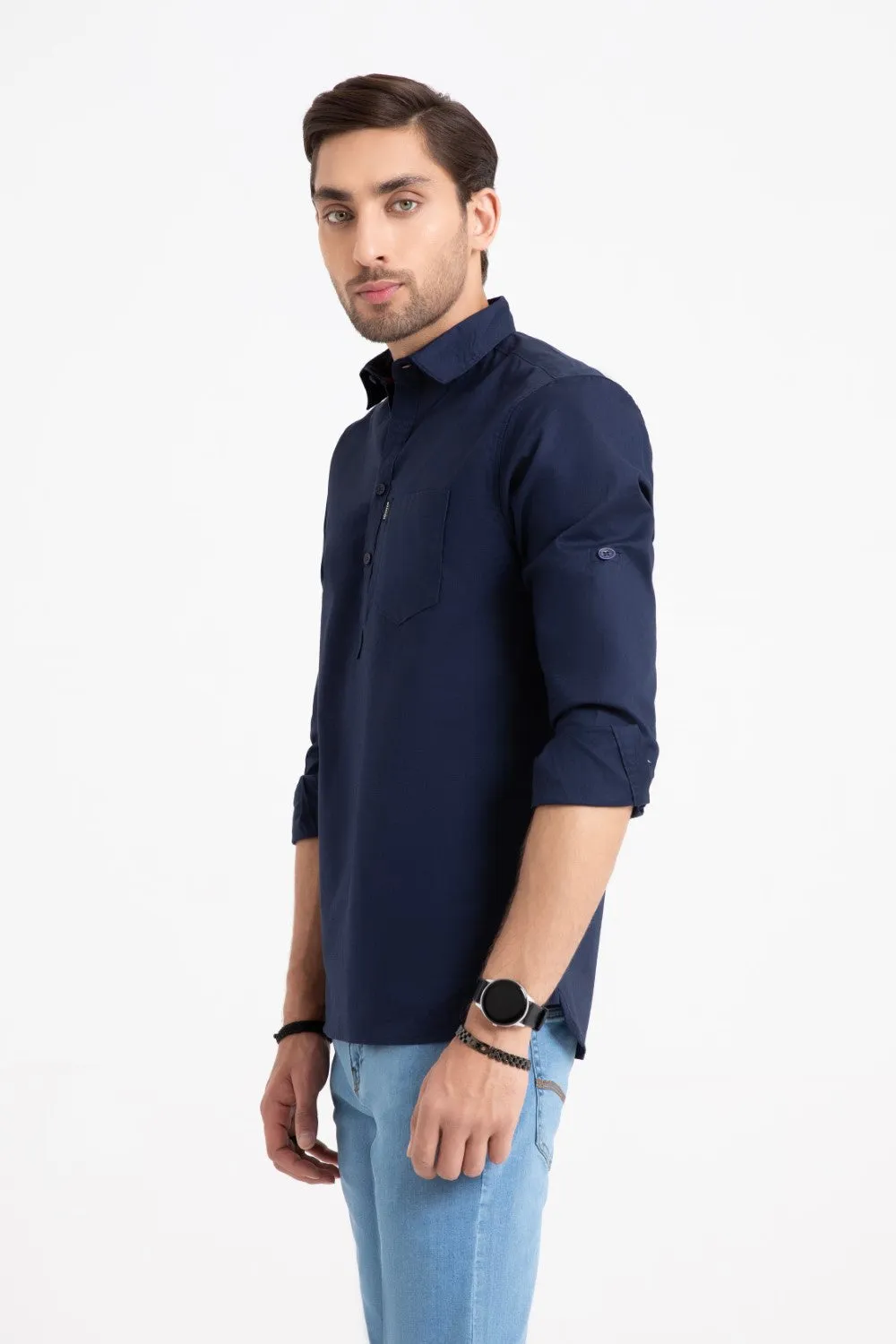 Navy Casual Shirt