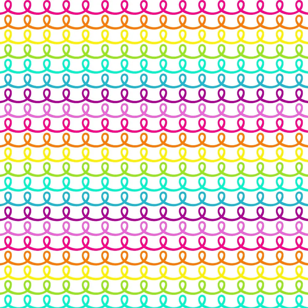 Neon Rainbow Heat Transfer Vinyl sheet