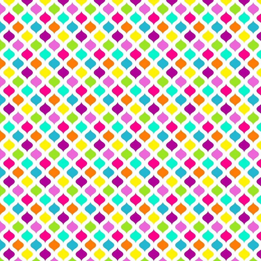 Neon Rainbow Heat Transfer Vinyl sheet