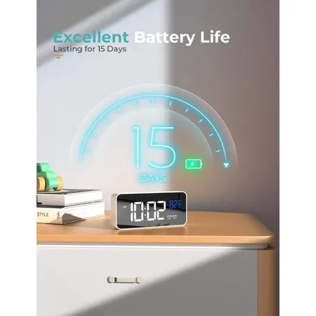 New HD LED music alarm clock,Four Levels Of Brightness Adjustment,13 Music Ringtone