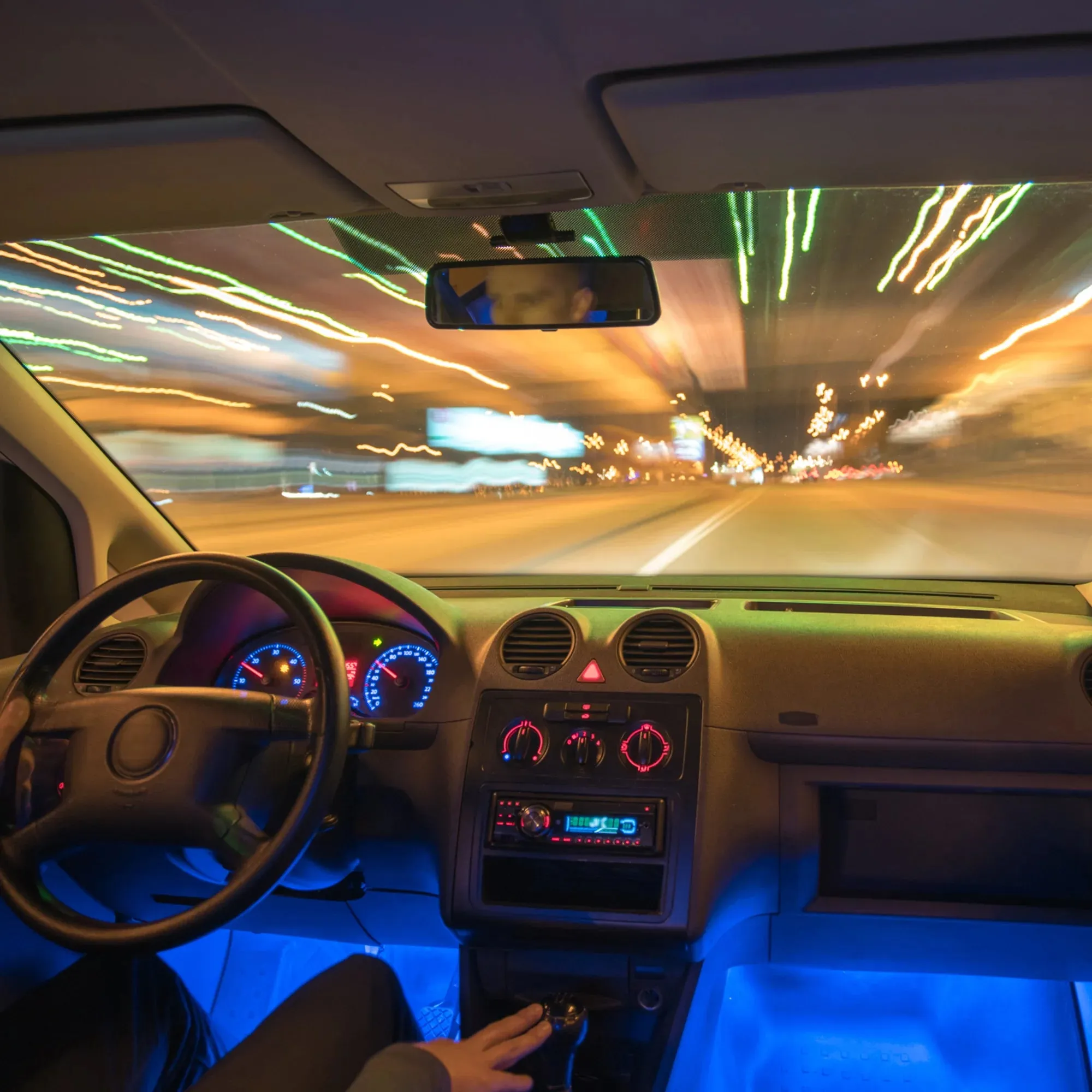 New in slightly damaged package Monster Multicolor Bluetooth Car Interior LED Accent Lights, Customizable, 4-Pack