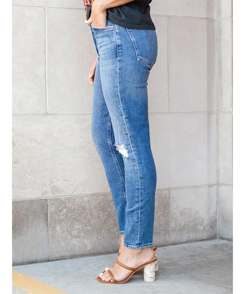Nico High Rise Slim Fit Shoreline