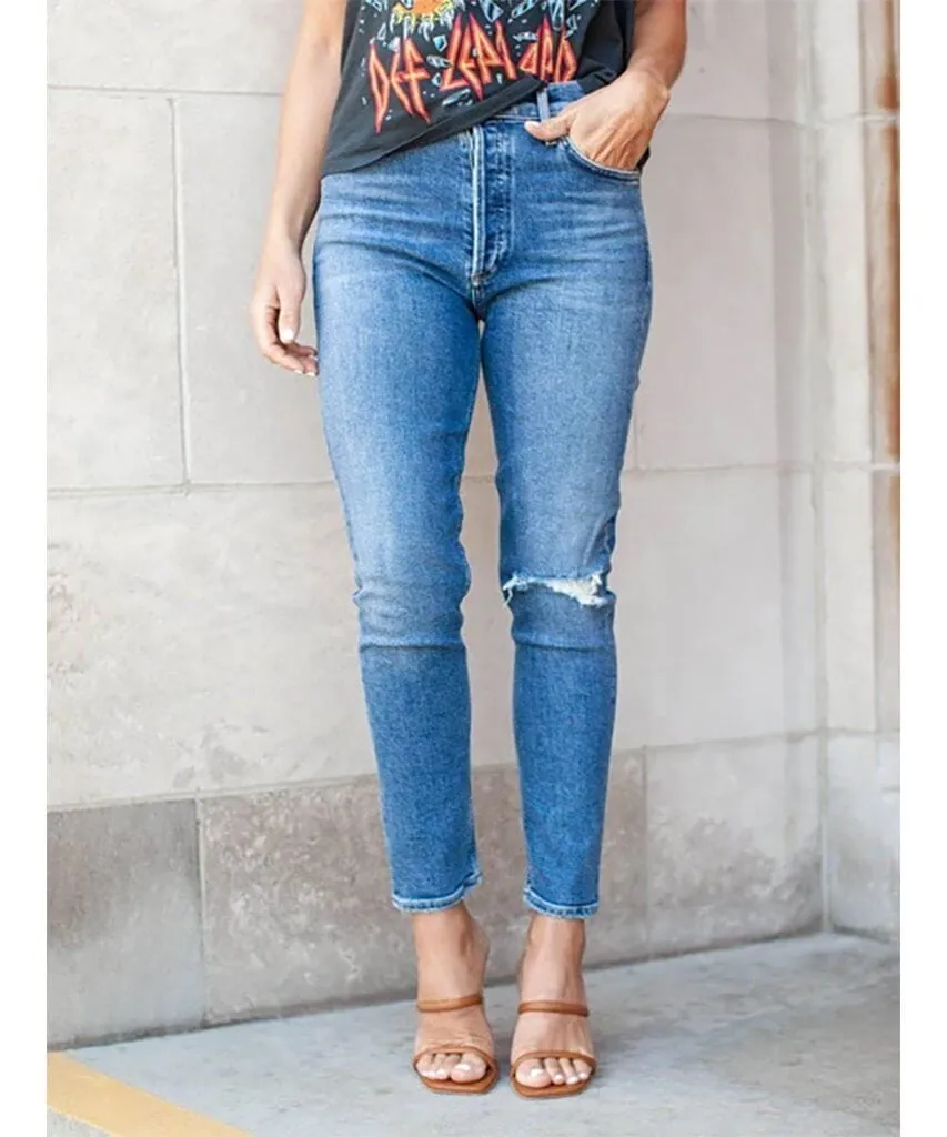 Nico High Rise Slim Fit Shoreline